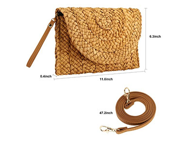 Maßgefertigte Strohhandtaschen Mode-Box-Tasche Handtasche Natürlich Koreanisch Tragetasche Mini Ethnisch
