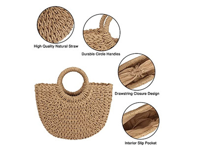 Herstellung Strohtasche Werbe-Rattan und Taschen Häkelhandtasche