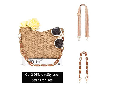 Mini Strohtasche Damen Übergroß Papier Kinder Runde Handtasche Klein Und Perlen Schmetterling