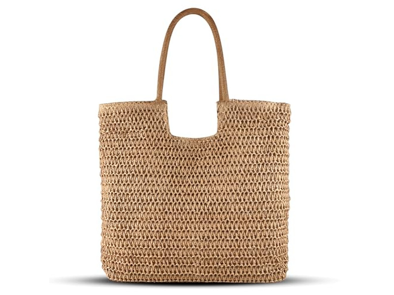 Günstige Strohtasche Blumen Strohtaschen Damenhandtaschen mit Logo