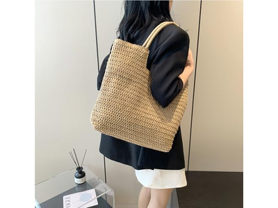 Günstige Strohtasche Blumen Strohtaschen Damenhandtaschen mit Logo