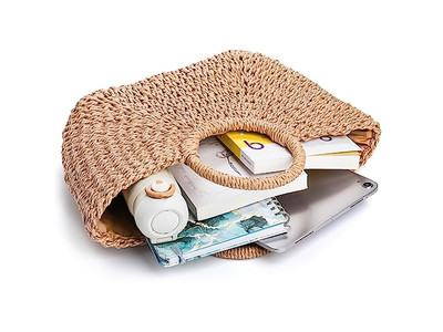 Sommer Strohtasche 2023 Ausgefallene Handtaschen Halbkreis Damen Neu Großhändler