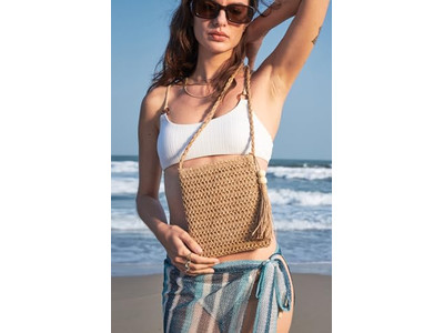 Wochenende Strohtaschen Damen Clutch Damen Handtasche Mode Dekor Tasche